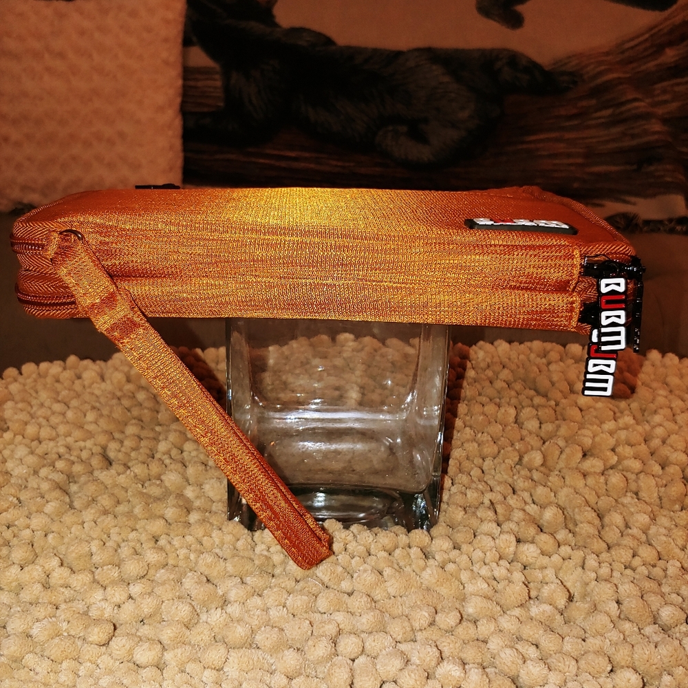 Bubm Rust Color Electronics Storage Case Euc - image 3